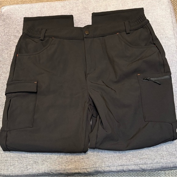 Hiking Pants Fleece Lined Winter Snow Water Resistant Soft Shell - Picture 2 of 8